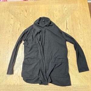 J.Crew‎ Women’s XS Black Waterfall Pocket Cardigan